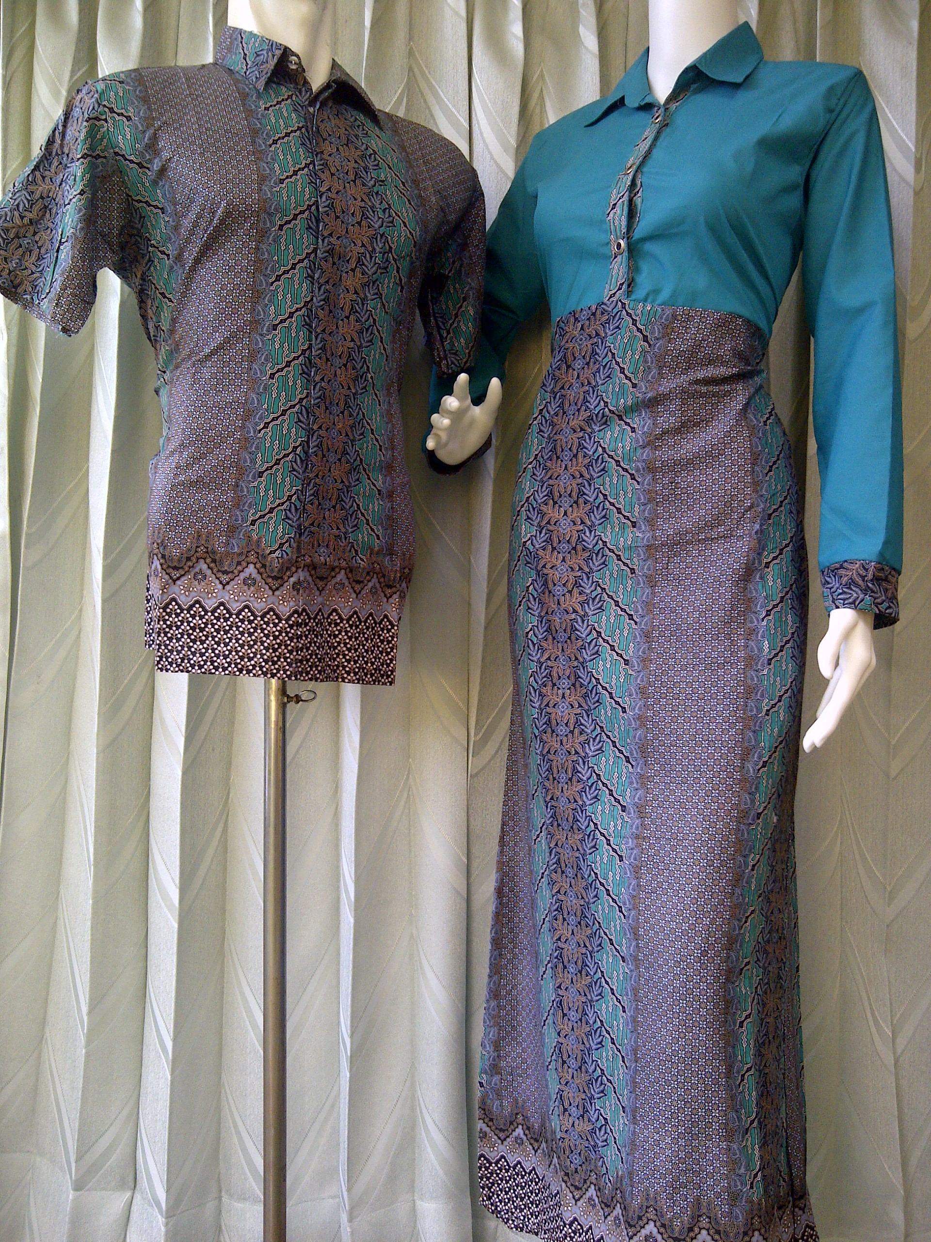 Sarimbit Batik Muslim – Sarimbit Batik Modern (Kode 